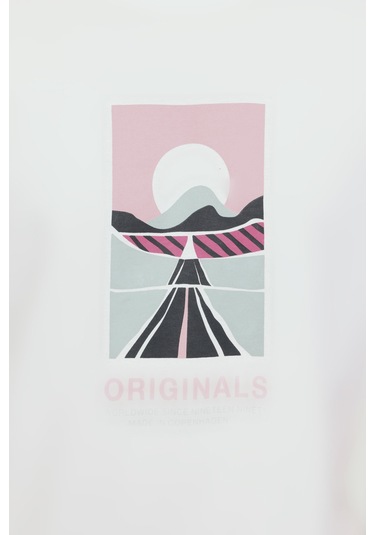 Jack &amp Jones Jorlafayette Tee Ss Crew Beyaz Erkek Kısa Kol T-shirt 000000000101961709