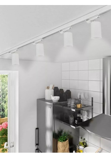 Jazzway Gu10 Işıklı Raylı Tavan Lambası 220774418 Beyaz