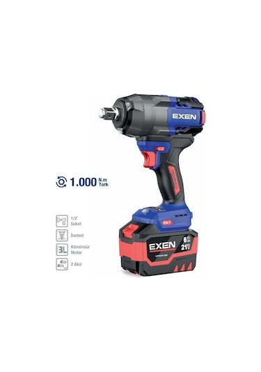 Exen EN 254 SM Akülü Darbeli Kömürsüz Somun Sökme