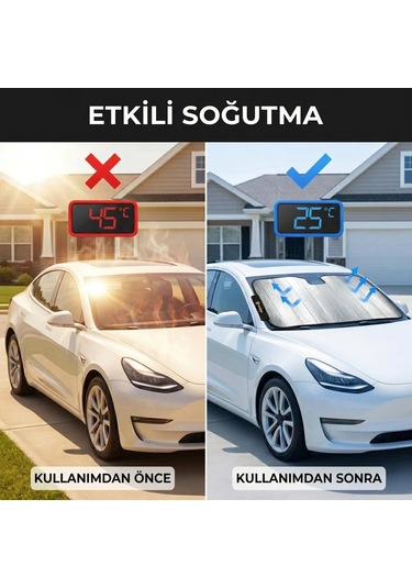 Mc3001az 150x70cm Universal Balonlu Ön Cam Güneşliği