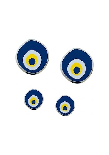 Nazar Boncuk Modeli Etiket Damla Sticker 4'lü Set