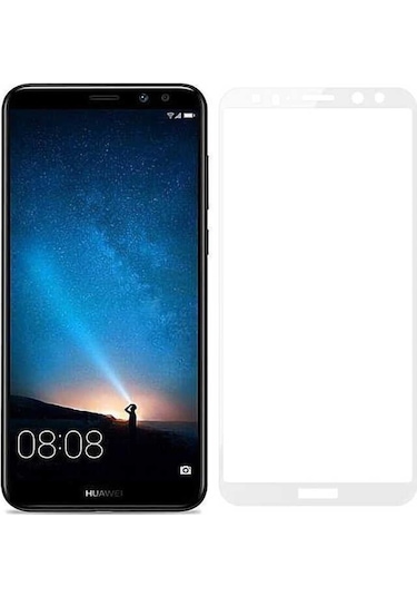 Huawei Mate 10 Lite Uyumlu Davin 5d Cam  Ekran Koruyucu