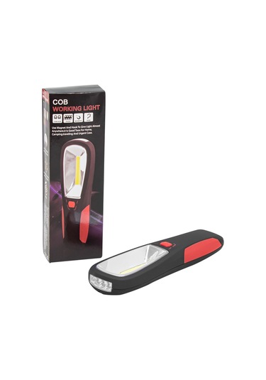 Askılı Çalışma Lambası Cob Led + 4 Led Mıknatıslı Kamp Işıldağı