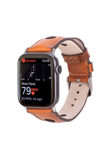 Alpıne Siena Tan Hakiki Deri Apple Uyumlu Watch Kordonu - 44/45/46/49mm
