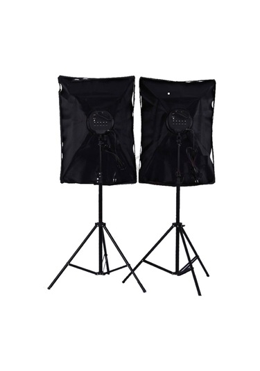 Deyatech 50 x 70 CM 5 Duylu 2'li Kit Softbox + 1.8 M x 2 Işık Ayağı + Çanta