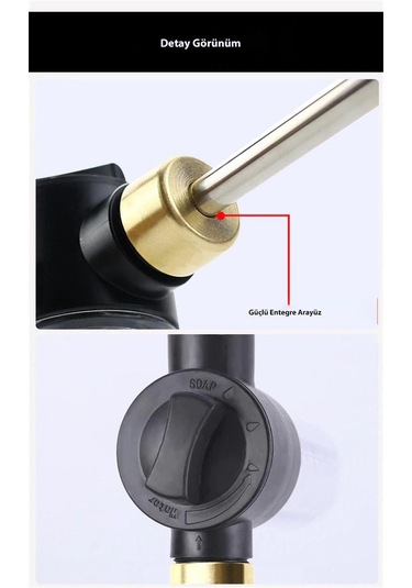 Dailytech Bahçe Sulama Araba Yıkama İçin Basınçlı Su Köpük Tabancası