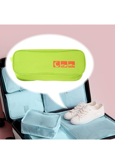 Suntek Fermuarlı Hafif Ayakkabı Kılıfı Yeşil Oxford Kumaş Diğer