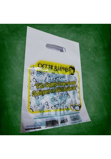 Merpak Baskılı Poşet Gözlük Poşeti El Geçme 22 x 32 CM 5 KG