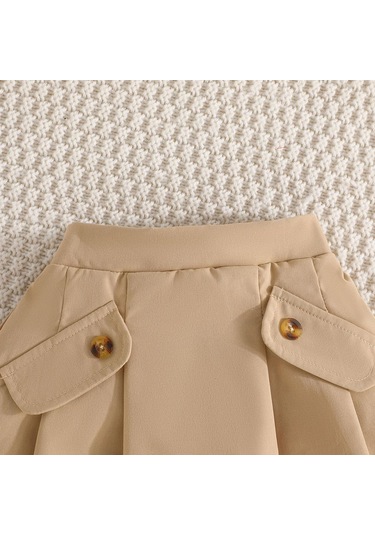 Mor Çocuk Giyim Kız Setleri Oymak Üst + Cami Üst + Haki Etekler 3 Adet Yaz Takım Elbise Setleri Kızlar Için 12M-6Y Çocuk Giysileri 12M-6Y Mor