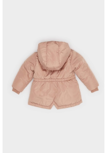 Defacto Kız Bebek Kapüşonlu Çıtçıt Kapamalı Mont A2451a525aubg321 Bej
