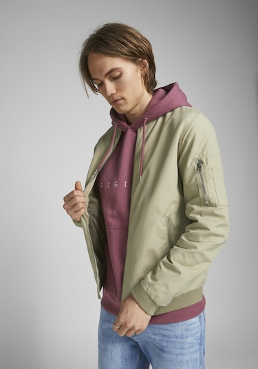 Jack & Jones Fermuarlı Bomber Ceket 12165203 Crockery Bej