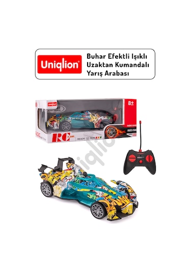 Buhar Efektli Işıklı Uzaktan Kumandalı Yarış Arabası