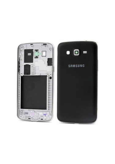 Samsung Uyumlu Galaxy Grand 2 G7102 Kasa Kapak Tuşlu Siyah