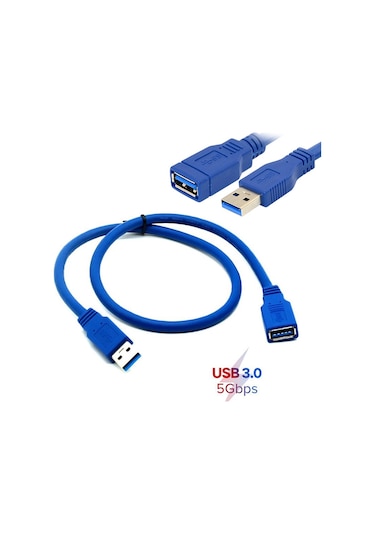 usb 3.0 uzatma kablosu usb 3.0 dişi erkek 5Gbps uzatma kablosu 1.5m