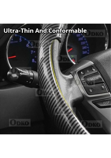Karbon Fiber Süet Kaymaz Araba Direksiyon Kapağı Trumpchi Gs8 Ga4 Ga6 Için Black Siyah