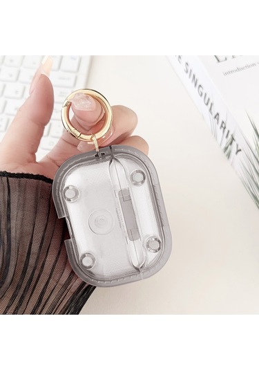 Airpods Uyumlu Pro 1 Manyetik Şeffaf Zırh Tpu Tws Kulaklık Kılıfı İçin Siyah