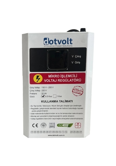 Dotvolt 500 Va Voltaj Kombi Regülatörü 130-250v