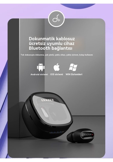 Aurora Bluetooth Kulaklık Hifi Düşük Gecikmeli Hd Arama Siyah