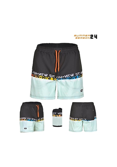 Fujin Pro Angler Short Mayo Anthracite Turquoise Antrasit
