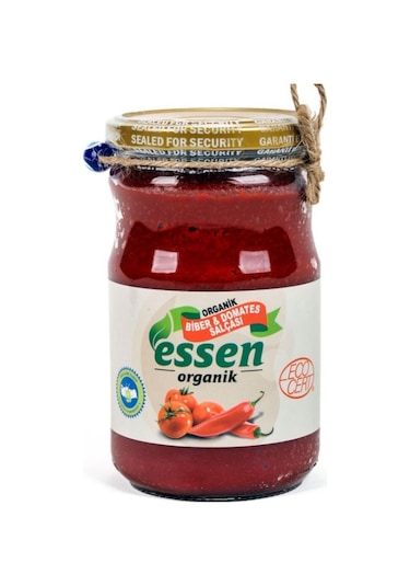 Essen Organik Biber & Domates Salçası Cam 650 G