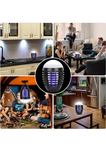 Yaozixa Led Mor Işıklı İki Fonksiyonlu Entegre Kovucu, Dış Mekan Mobilyaları İçin Kirsiz, Etkili Ensek Kontrolü Diğer