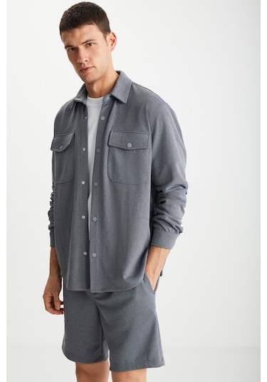 RAMADANP015 Gri Gömlek