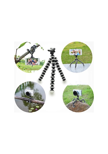16 Cm Boncuk Ahtapot Tripod Telefon Tutucu Aparat