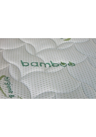 Uzunbebe 90X170 Opalin Bamboo Lüx Ortopedik Yaylı Yatak (Yastık Hediyeli)