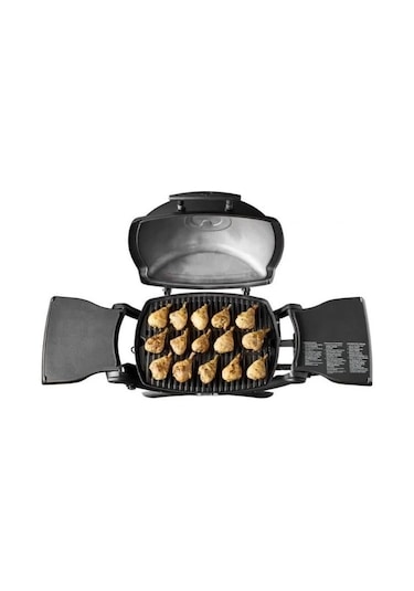 Weber Q 1000 Klasik Siyah Döküm Izgara 2,5 Kw Tek Brülör Easy-ıgnite Ateşleme-139 Siyah