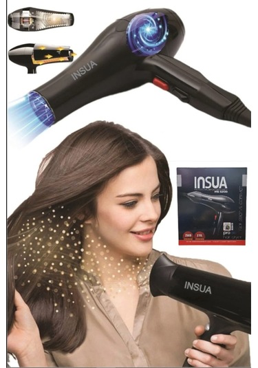Ins-5200 Professionel Turbo Fön Makinesi 2 Yıl Garantili Ac Motor