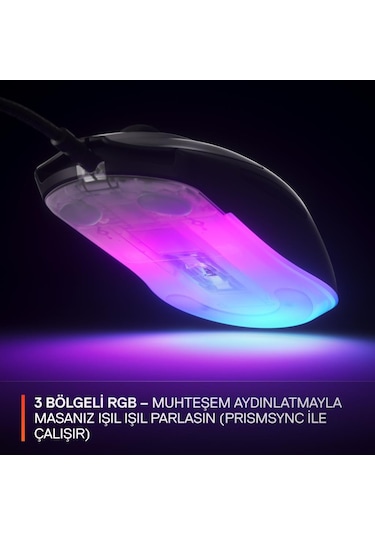 Steelseries Rival 3 Gen 2 Rgb Kablolu Gaming Mouse Siyah Diğer