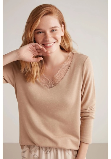 Catherine's Lux Mood Pijama Takımı Bej
