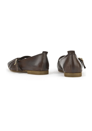 Ziya, Kadın Hakiki Deri Babet 1531054z3436 Kahve 1531054z3436 300 Kahve