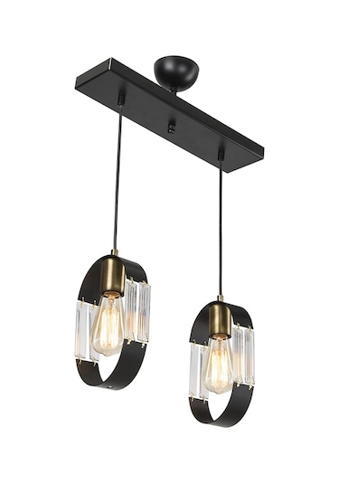 Nova 2li Sıralı Sarkıt Avize Çok Renkli