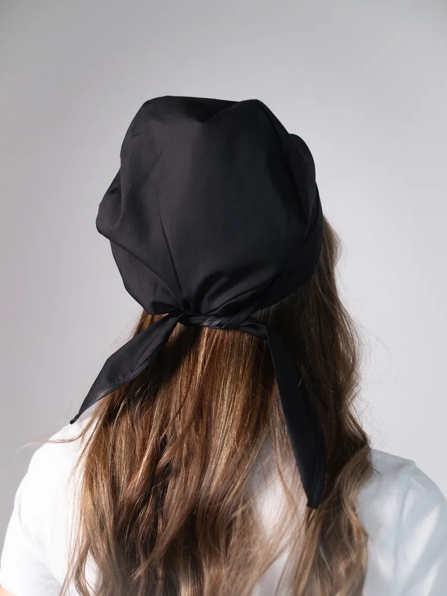 Valiver Bağcıklı Aşçı Bandanası Başlık 281637606 Siyah