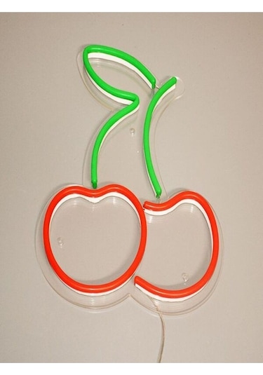 Twins Led Kirazlı Neon Pleksi Tabela Kırmızıyeşil Model:model:16263366 Kırmızı - Yeşil