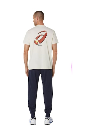 Asics Erkek Tişört Court Graphic Ss Top 2041a348-200 Krem