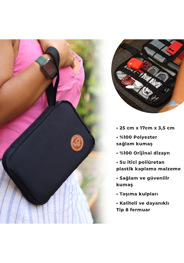 Npo Array Kablo Makyaj ve Aksesuar Organizer Çantası