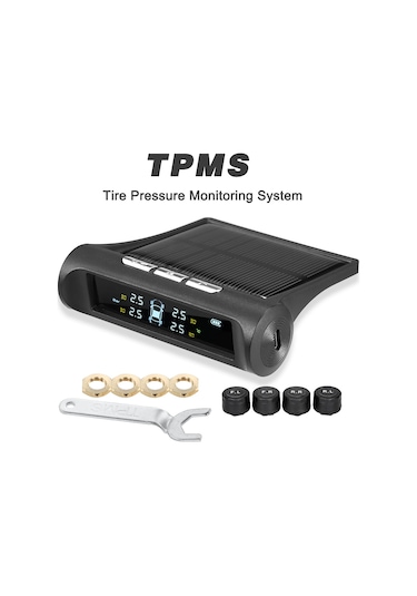 Tenfowee Dışarıdaki Sensörlü Güneş Enerjili Araç Lastik Basıncı Ve Sıcaklık İzleme Sistemi Tpms