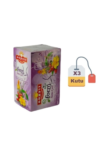 Günvit Form Çayı Bardak Poşet 3 x 20'li