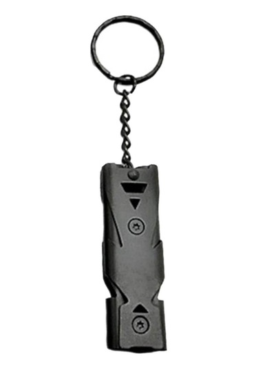 Dolıty Çift Borulu Düdük Hayat Kurtarıcı Acil Sos Siyah Siyah