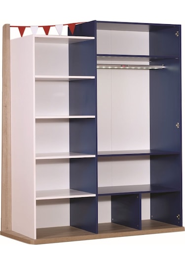 Meltem Kids Pacific Çocuk Odası Üç Kapılı Dolap