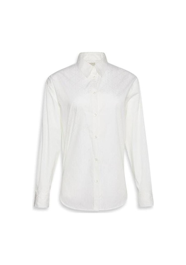 Calvin Klein Aop Logo Perfect Button-down Shi-11647 Beyaz