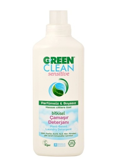 U Green Clean Sensitive Hassas Ciltlere Özel Bitkisel Çamaşır Deterjanı 1 L