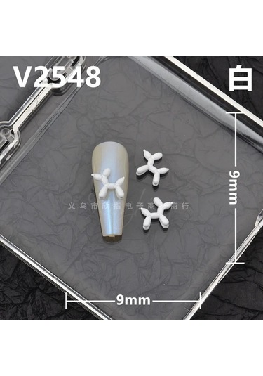 10 Adet Sevimli Alaşım Köpek Tırnak Uğurlu Takı 3d Kawaii Punk Köpek Tırnak Sanat Dekorasyon Malzemeleri Parçaları Dıy Çok Renkli Çivi Aksesuarları Gökyüzü Mavi