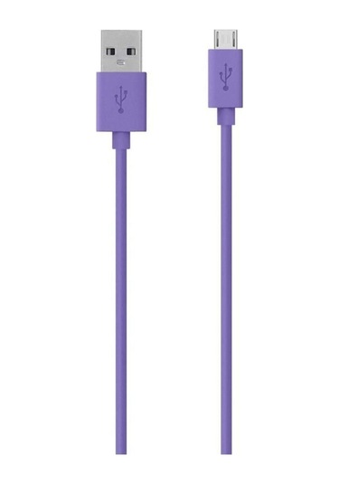 Belkin F2cu012bt2m-pur Usb Kablo 2.0 Usb A Micro-usb B, 2m, Mor