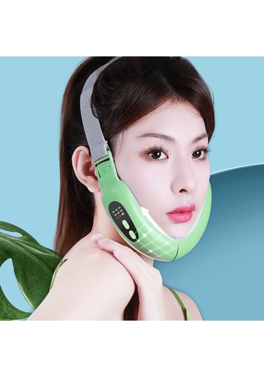 Samdoo Yeşil Yüz Geliştirici Cihazı - 6 Mod Tens Mikro Akımlı - V Şekilli Geliştirme Ve Titreşimli Masaj Fonksiyonu Çok Renkli