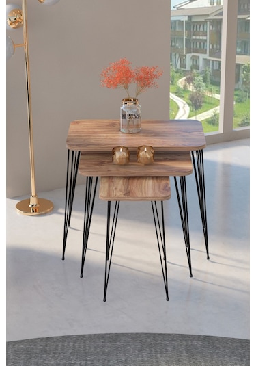 Zigon Sehpa Kr Ceviz Tel