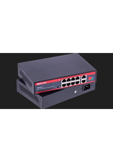 Ricon 8 Port Gigabit Power Over Ethernet Yönetilemeyen Switch
