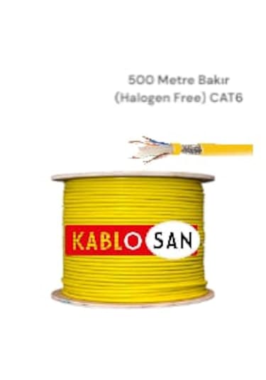 Kablosan Bakır Cat6 Halogen Free 500 Metre